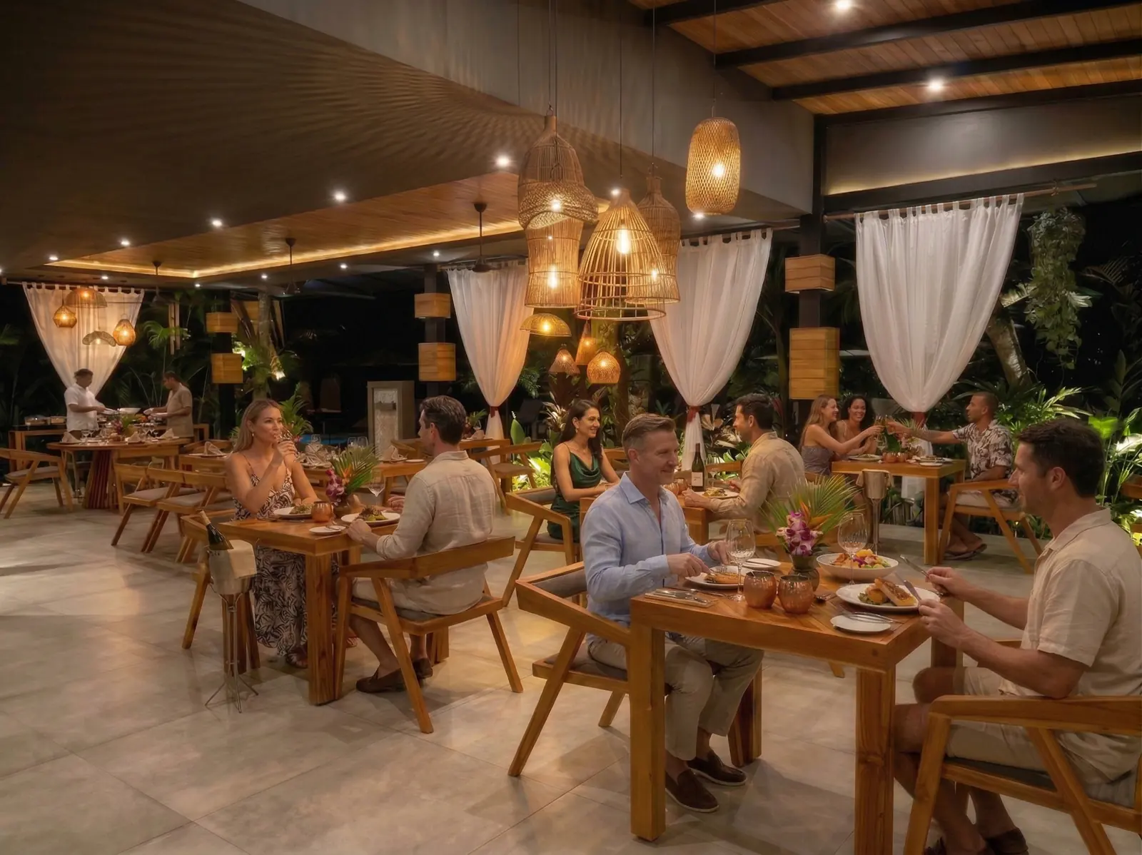 Mesas y ambiente de NÚM Restaurante & Wine Bar